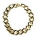 Classic Vintage Shiny Gold Large Link Chain Statement Necklace