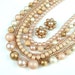 Supplies - Desert Blush - Repair - Vintage Beaded Multi Strand Necklace Jewelry Set
