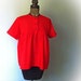Vintage Red Maternity Blouse