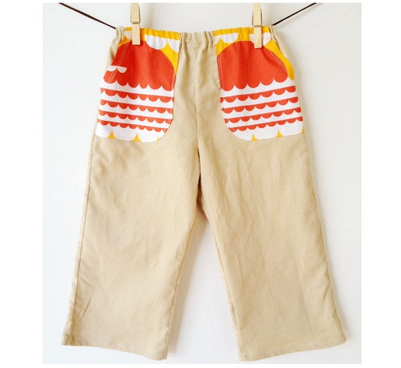 Items similar to Surf, Sun and Sea Pants Made with Soft Corduroy in