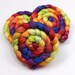 Silk/ Merino Wool Roving - Handpainted Spinning Fiber