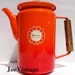 Descoware Flame Orange Coffee Tea Pot