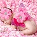 Newborn Wings..Photo Prop..Baby Wings..Hot Pink Newborn Wing and Headband Photo Prop Set...READY TO SHIP