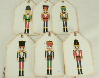 Nutcracker Christmas Tags Journal Tags Gift Tags Pricing Tags - T149
