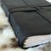 Kerak - Large Leather Journal Sketchbook in Black
