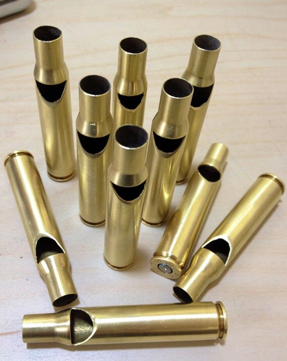 Items similar to Brass Bullet Whistle 3006 shellbeateninto