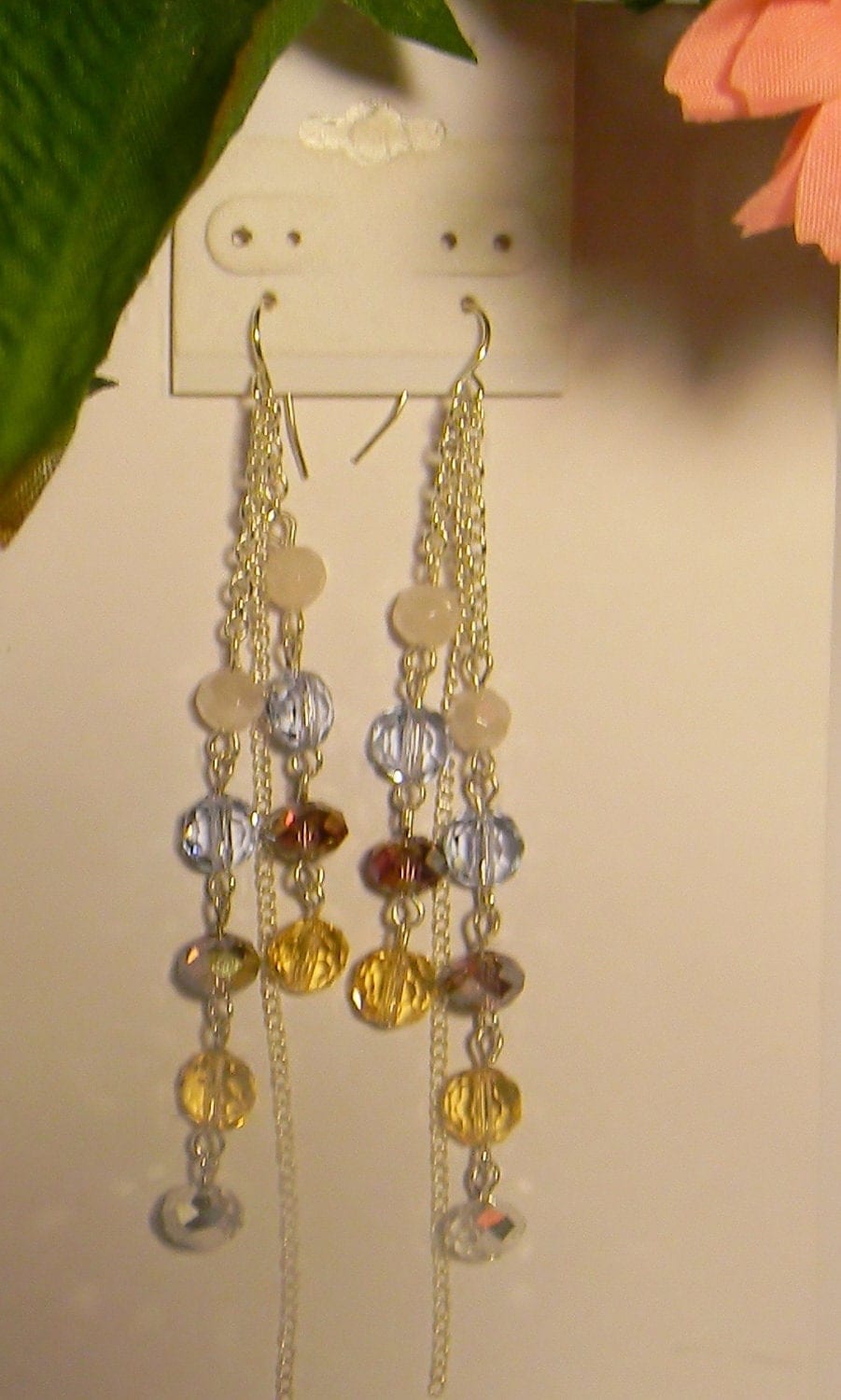 Nickel Silver Dangle EarringsSwarovski Crystal