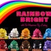 Mineral Eyeshadow Rainbow Bright Collection-In Stacking Jars