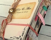 Wedding guest book alternative Extra embellishments, Romantic lace, pearls, flowers Extra Large