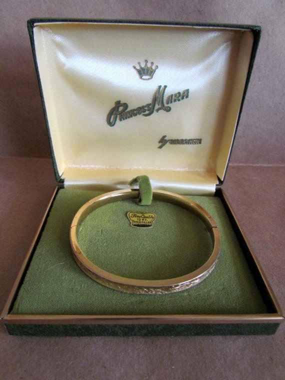 Vintage Princess Mara By Marathon 12kt Gold Filled Embossed