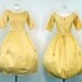 1950s Dress - Vintage 50s Dress Gold Silk Satin Designer Cocktail Prom Party S - The Lights on Broadway