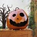 Halloween X Large Jack O Lantern Gourd Spooky Fall Decoration Candy Bowl with Spider