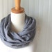 Houndstooth Flannel Infinity Cowl Scarf in Black and White - Loop, Circle Scarf Fall Fashion Autumn Accessory