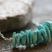 Chunky Turquoise Necklace with box sterling chain