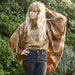 Avant-garde Layered Tie Dye Shawl Top - M