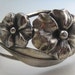 Huge Sterling Bracelet Vintage Nye Style Flowers