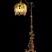 Handmade Lampshade with Antique Rose Floor lamp Beaded Victorian Ribbon Metallic Lace ON HOLD