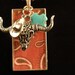 Texas Style Charm Necklace , Longhorn , Western Style , Cowgirl , Bandana Background Resin Pendant