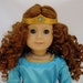 American Girl sized Blue Princess Merida Dress as in the Movie Brave