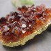 Semi Precious Amber Citrine Druse 28x23 to 43x38mm Pendant
