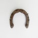 Pair of Attached Rustic Farmhouse Lucky Horseshoes