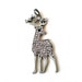Reindeer Necklace Pendant, Christmas Jewelry, Holiday Jewelry, Rhinestone Deer