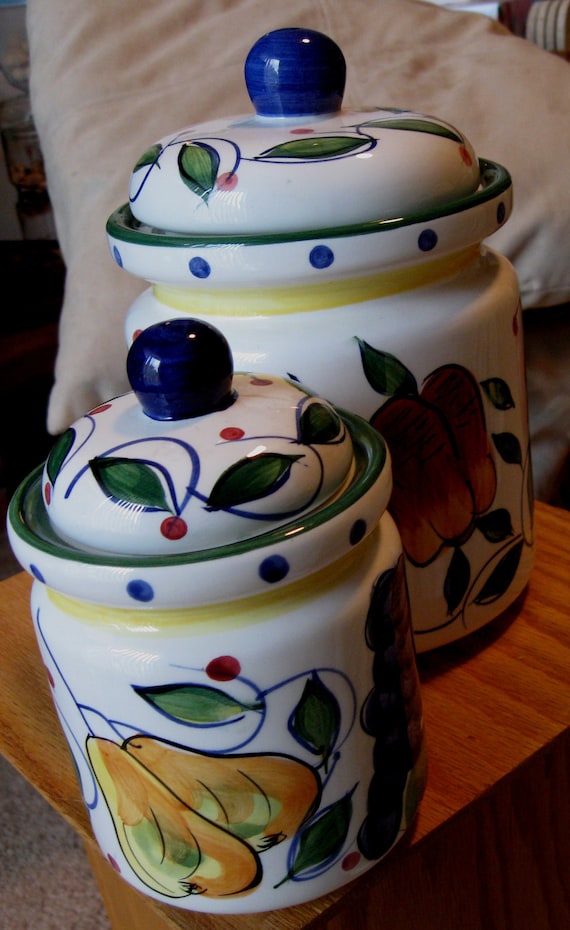 Tuscany Set of 2 Ceramic Canisters by JAY Imports / TEA