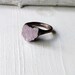 Kunzite Copper Ring Lavendar Pink Gem Stone Artisan Raw Gem Organic Artisan Handmade
