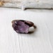 Copper Ring Amethyst Pale Lavendar Gemstone February Birthstone Artisan Handmade