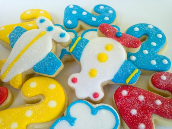 Airplane Mini Sugar Cookies- 2.5 Dozen Il_570xn
