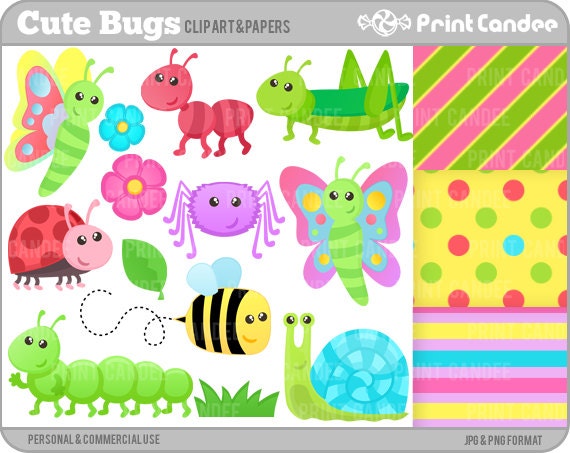 cute insects clipart - photo #47