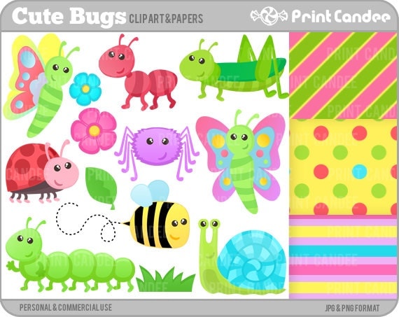 cute insects clipart - photo #47