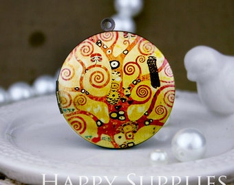 New Technology - 1pcs 33mm (PL-33-004) Handmade Antique Bronze Brass Photo Locket Pendant / Charm
