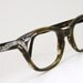 Vintage Olive Tortoise Horn Rim Cateye Eyeglasses Eyewear Frame