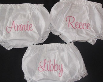 Personalized Diaper Cover Name You choose thread color
