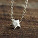 Tiny Silver Star Necklace in Sterling Silver - Dainty Star Necklace