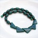 Art Deco Style Emerald Green Lucite Necklace