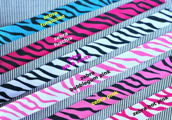 7/8" Zebra Ribbon, Ready to ship, Grosgrain Ribbon, Zebra Party, Diva Party, Rockstar Party, Sweet Sixteen, Nursery, Bows Il_570xn