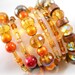 Autumn Jewelry Bracelet Set Boho Bracelet Wrap Bracelet Stacked Bracelet Burnt Orange Brown Amber Fall Fashion Fall Colors Boho Jewelry