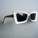 vintage 50's 60's white sunglasses // EXTREME cateye SPACE AGE pinup girl glasses