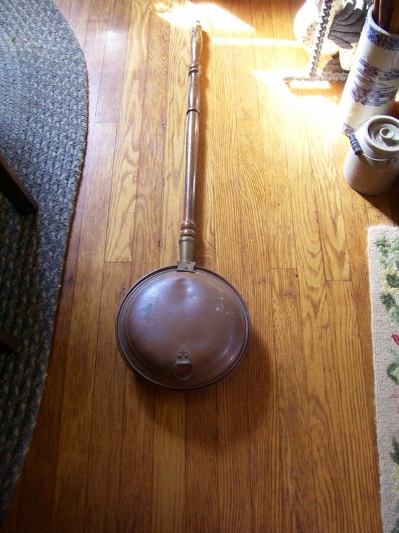 Bed Warmer Farmhouse Antique 1800's Primitive Bed by thefunnybunny