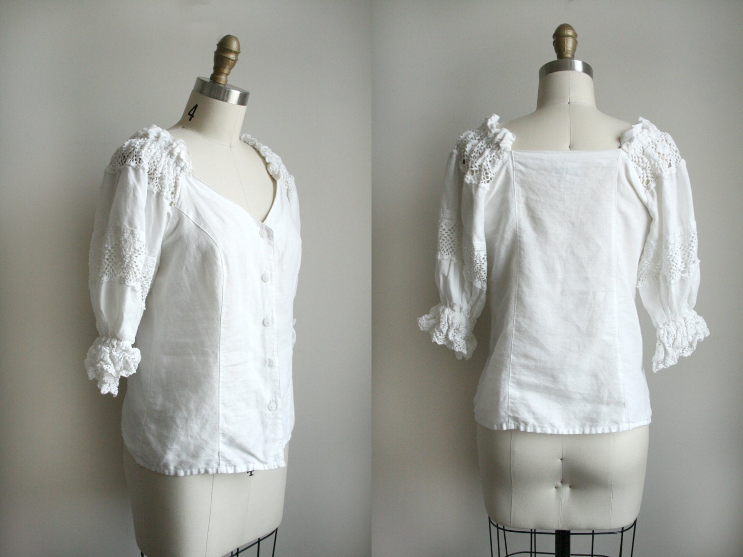 white linen blouses uk