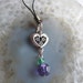 Heart Dangle Cell Phone Charm (8), phone, charm, dangle, embellishment, Cell Phone Charm Collection, unique visions by jen