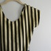 vintage. 80s Striped Bodysuit / Onsie / Leotard / S M