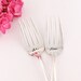 Hand Stamped Mr. Mrs. Cake Forks 1957 Exquisite. Wedding Forks Cottage Chic