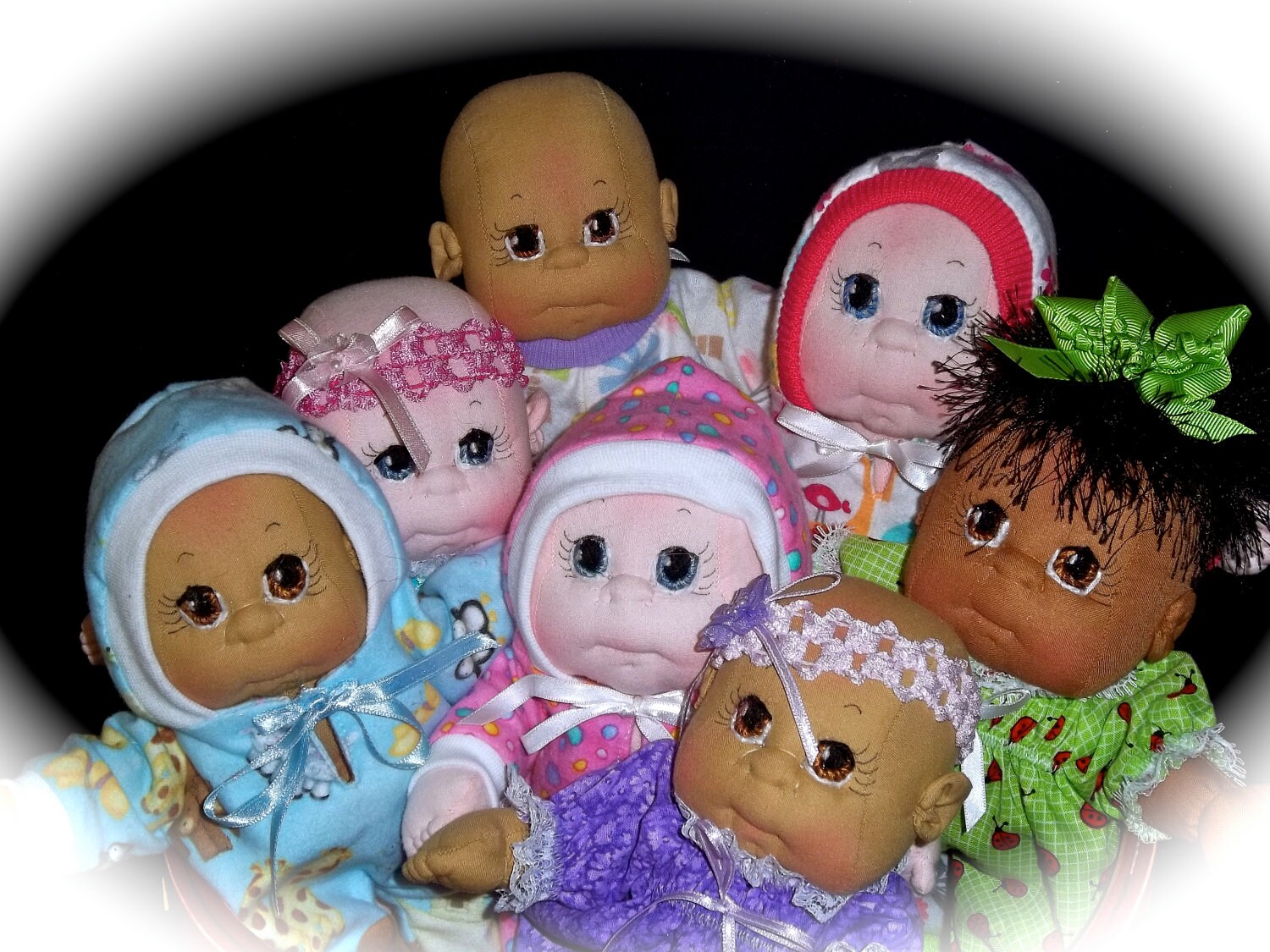 Soft Cloth Baby Dolls African American Hispanic Asian
