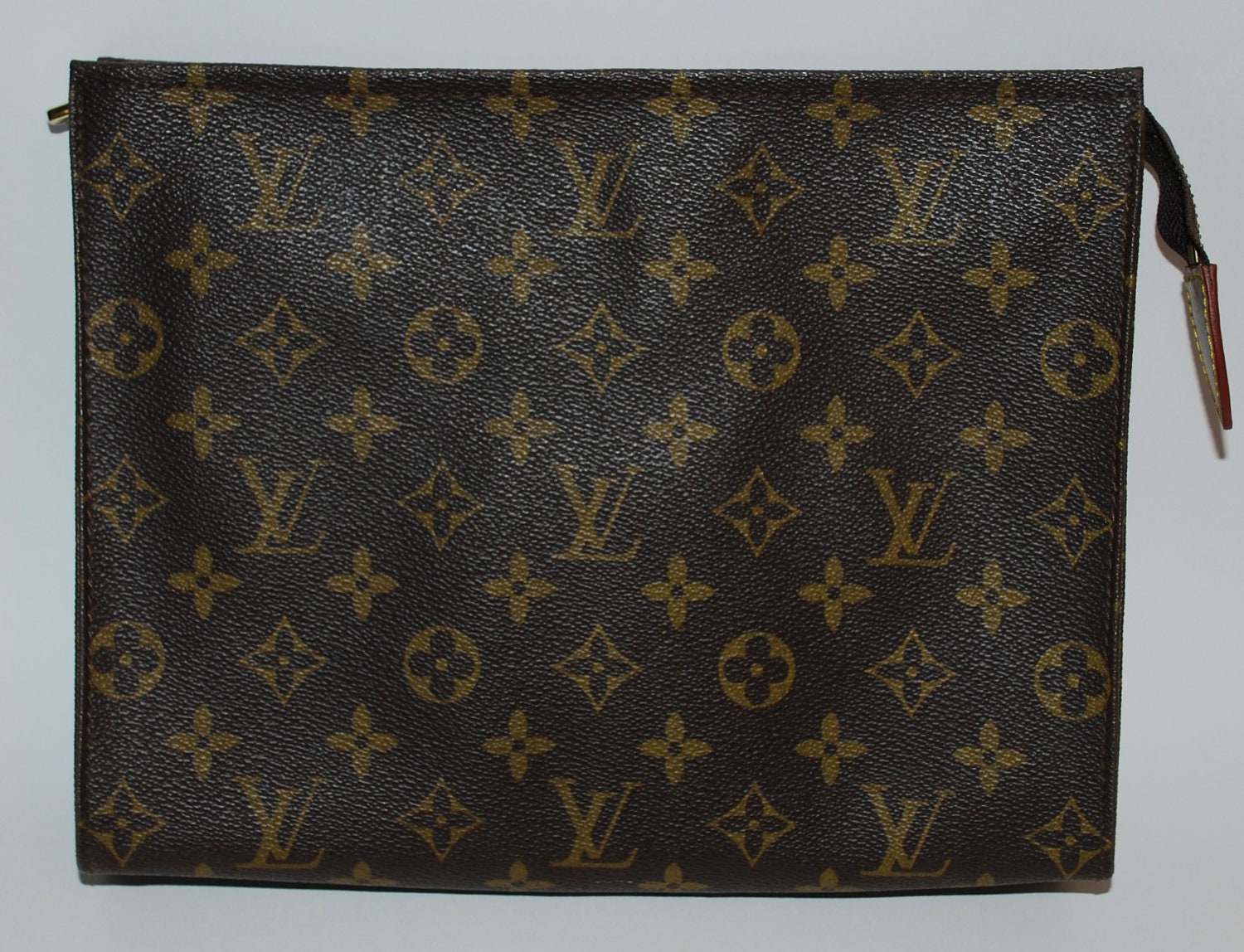 VIntage LOUIS VUITTON Monogram Large Clutch/ Cosmetic Bag/