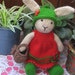 Twinkle Handmade knitted bunny girl straight from fairyland...enchanting and most adorable
