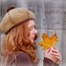 Burlap Beret Hat Earthy Fall Fashion