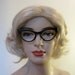 Vintage 50s Cateye Zyloware Eyeglasses Frames, Black